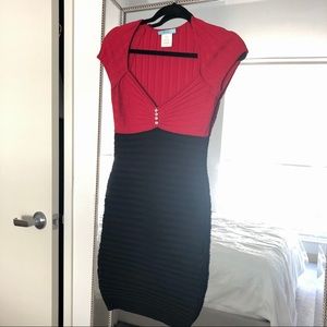 Marciano Black Red Bandage Dress Small ASO Kim K